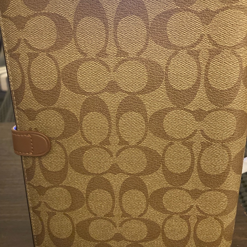 Brand New Coach Notebook In Signature Smooth Canvas Leather - Offers OK